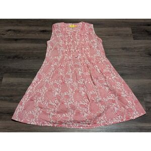 Roberta Roller Rabbit Pineapple Print Sleeveless Dress Size S